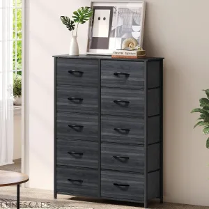 10 Drawer Dresser - Fabric Storage Tower, Organizer Unit for Living