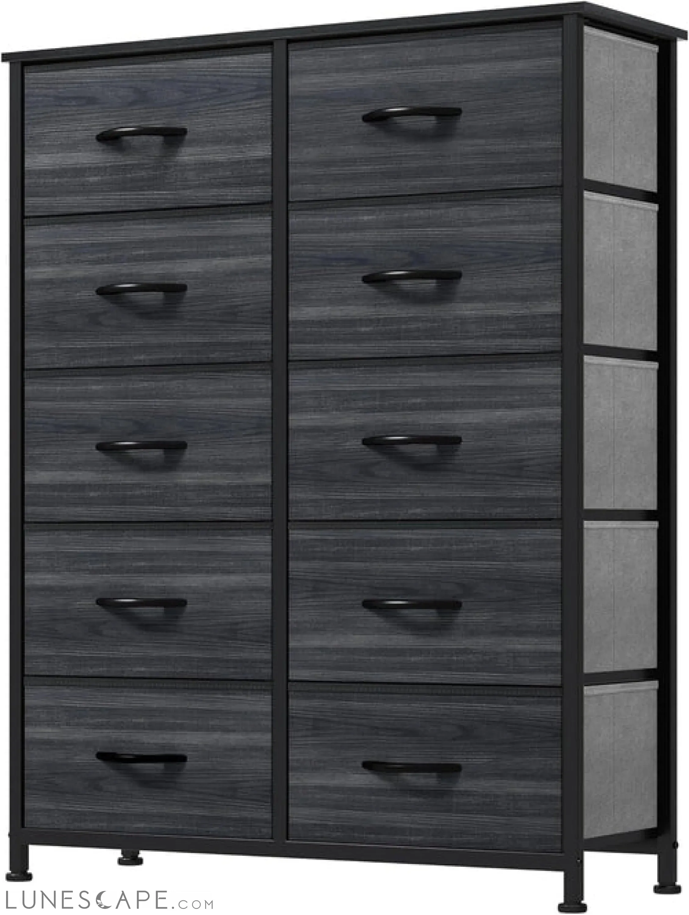 10 Drawer Dresser - Fabric Storage Tower, Organizer Unit for Living