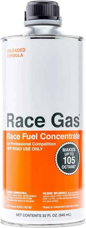100032 Premium Race Fuel Concentrate Increases Gasoline Up to 105 Octan, 12 Pack