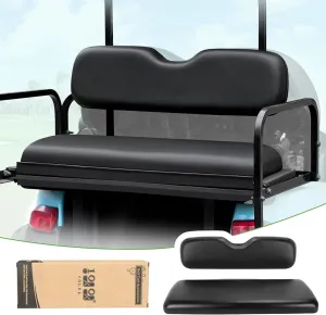 10L0L Golf Cart Rear Seat Replacement Cushions,Universal Rear Flip Seat Cushions for Yamaha EZGO Club Car