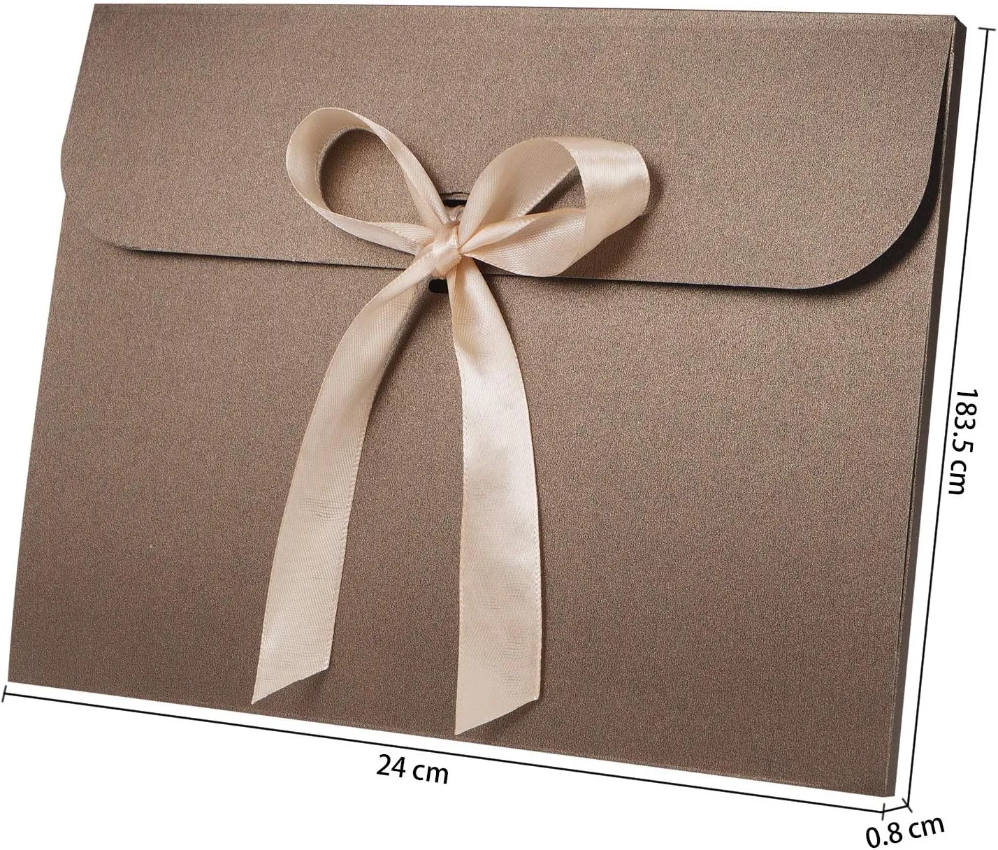 10pcs Paper Envelope Gift Bags with Ribbon Bowknot Holiday Envelope Party Gift Card Packaging Bag Wedding Presents Box for Underwear Silk Scarf Greeting Cards