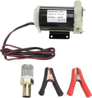 12V Water Transfer Pump, High Flows 40L min, Self Priming and Debris Tolerant, for Marine RV Boat Continuous Use