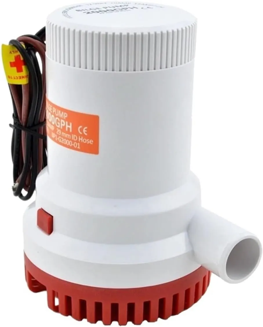 2000gph Boat Bilge Pump 24v High Pressure Bilge Pump 24 V DC 12v Rules Hydro 2000 GPH 12 Volt Accessories Marine(24v Pump 2000GPH)