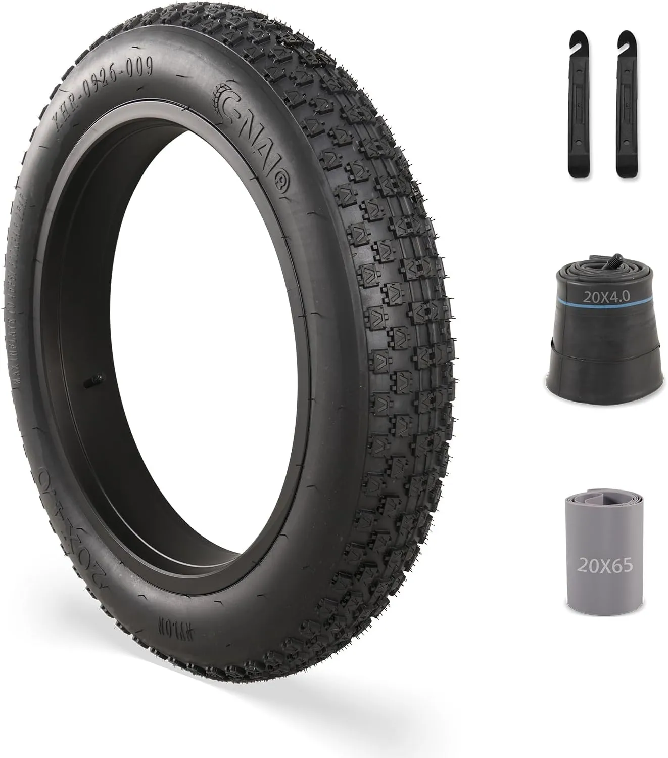 20x4.0 Inch Fat Tire: Fit for Ebike Mountain Bicycle - Puncture-Resistant and Wear-Resistant All-Terrain Folding Electric MTB Tire, Suitable for Off-Road Gravel Road and Urban All Roads
