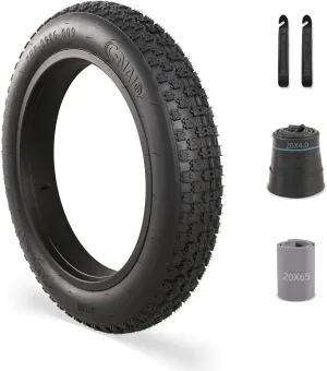 20x4.0 Inch Fat Tire: Fit for Ebike Mountain Bicycle - Puncture-Resistant and Wear-Resistant All-Terrain Folding Electric MTB Tire, Suitable for Off-Road Gravel Road and Urban All Roads