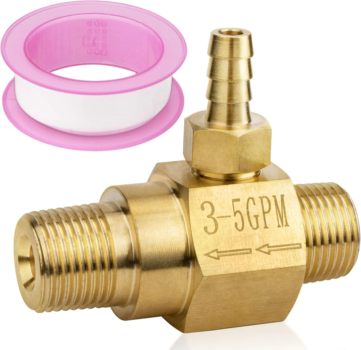 3-5 Gpm Chemical Injector 100775 for General Pump Pressure Washer, Power Washer Downstream Injector Soap Injector, 3/8” Quick Connect, High Draw (20%), 4500 PSI