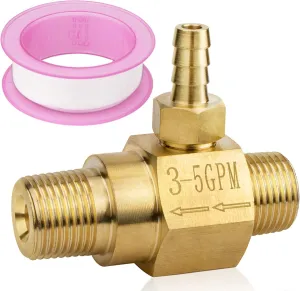3-5 Gpm Chemical Injector 100775 for General Pump Pressure Washer, Power Washer Downstream Injector Soap Injector, 3/8” Quick Connect, High Draw (20%), 4500 PSI
