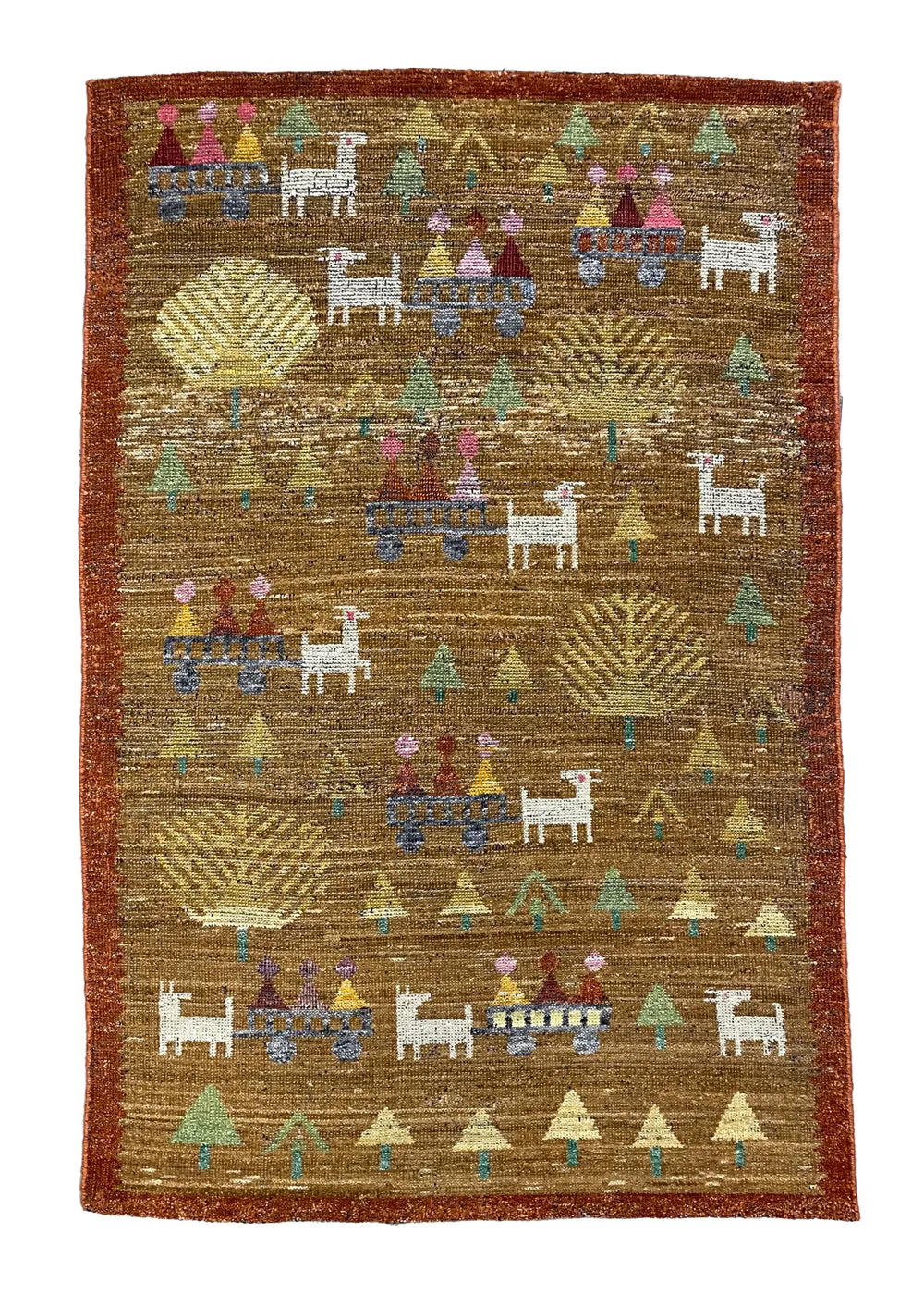3'2"x4'11" Burano Swedish Folk