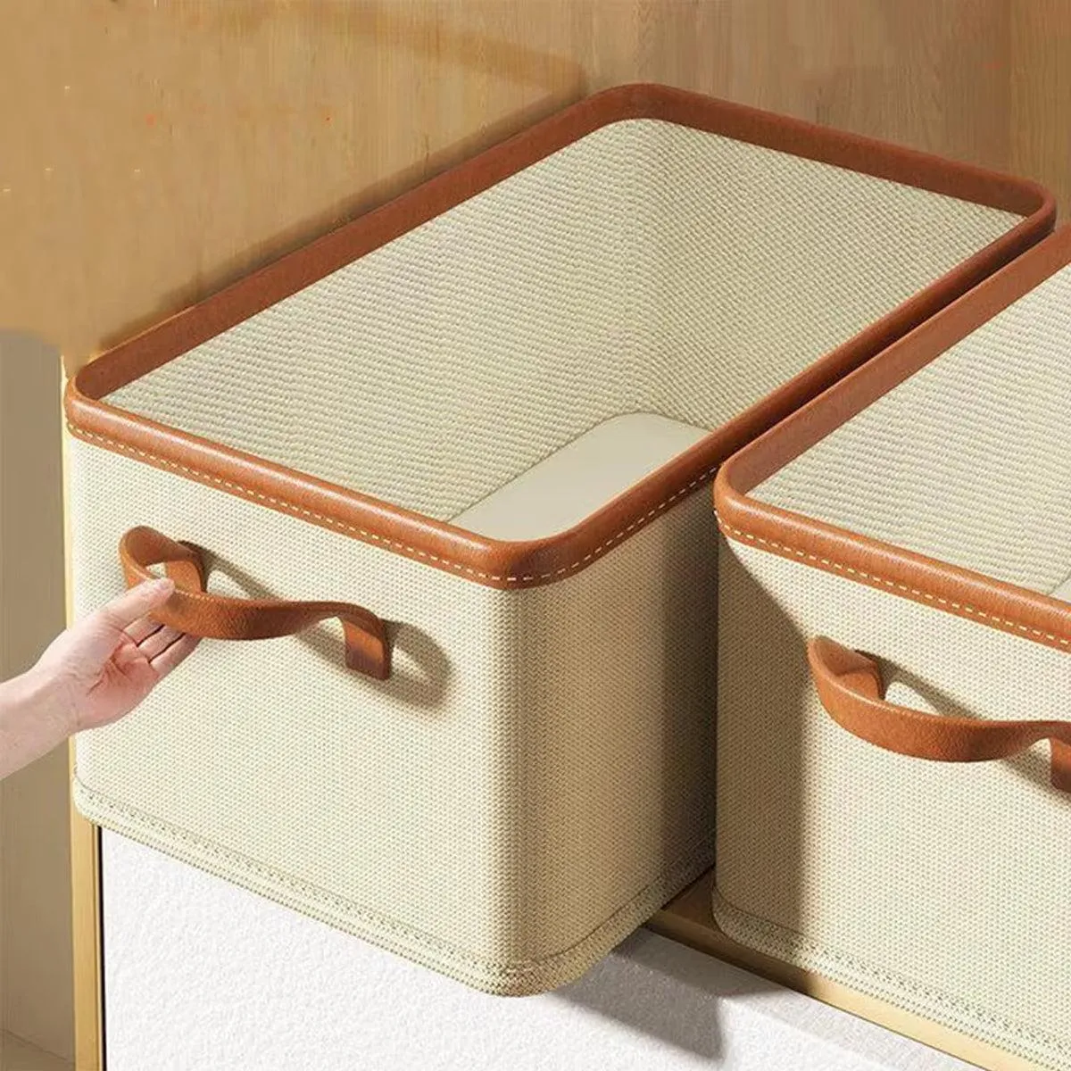 3pcs Storage Box Clothes Organizer Folding Storage Bins Home Closet Organization