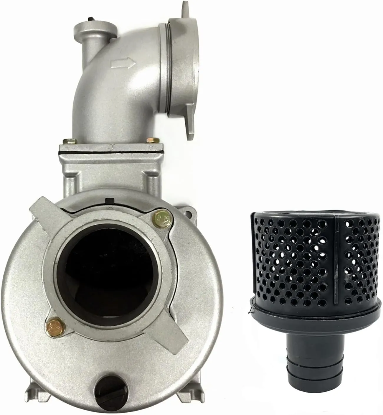 4" IN. Port NPT Thread Inlet and Outlet Semi-Trash Water Pump For 1-Inch Keyed Shafts on 190F Gas Engine Replaces DuroMax XP904WP 270cc 427-Gpm 4-Inch Gas Water Pump
