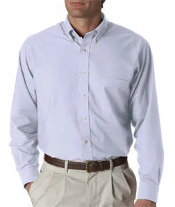 57800 Van Heusen Men's Classic Long-Sleeve Oxford Blue