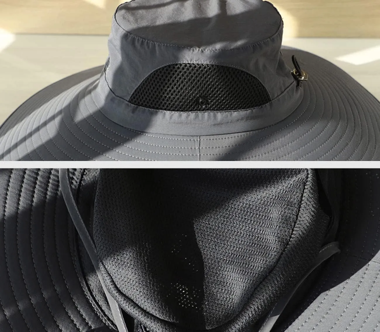 6" Wide Brim Sun Protection Hat Outdoor Unisex Bucket Hats for Hiking Beach Fishing Safari Garden Lawn Yard Work Kayaking