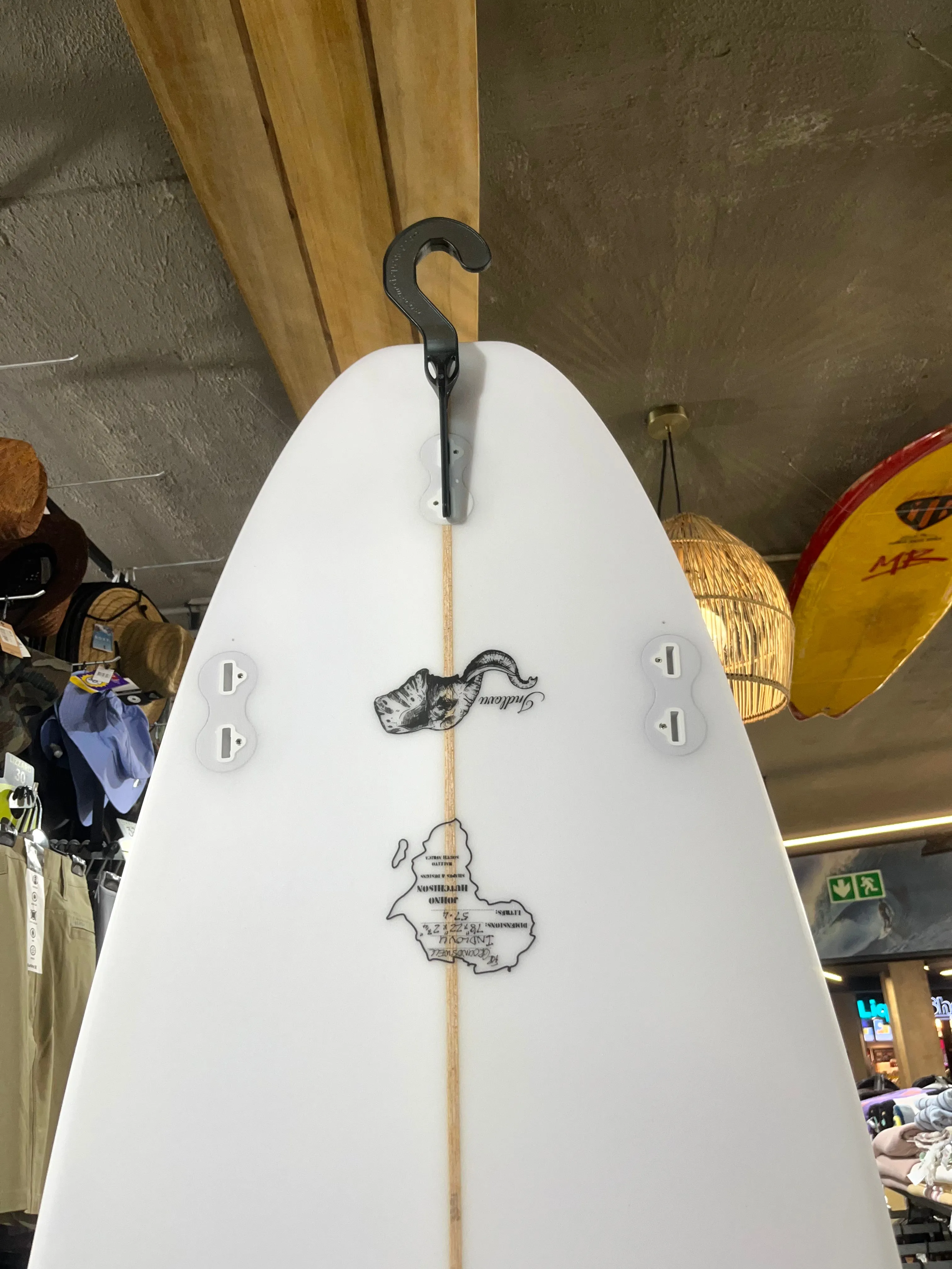 7' 8" X 22 X 2 3/4" (57.4L) Hutchison Handcrafted Minimal Indlovu HHB3391