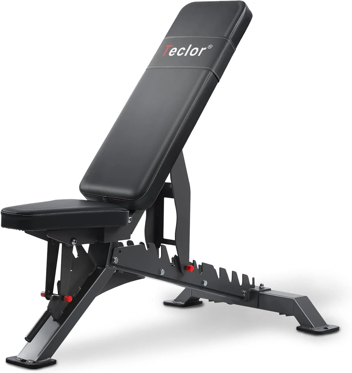 Adjustable Weight Bench with 1400LB Capacity for Home Gym,Heavy Duty Bench,Adjustable Foldable Decline Bench Press, Incline Flat Sit-Ups - Best Home Workout Equipment with Wheels