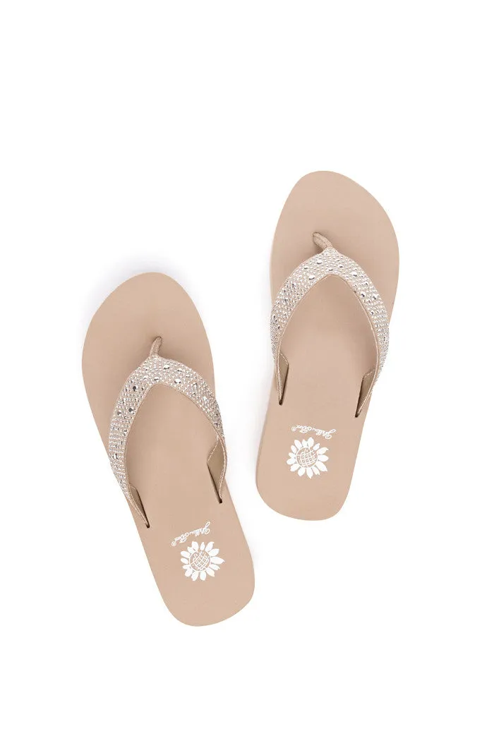 Africa Flip-Flop in Taupe