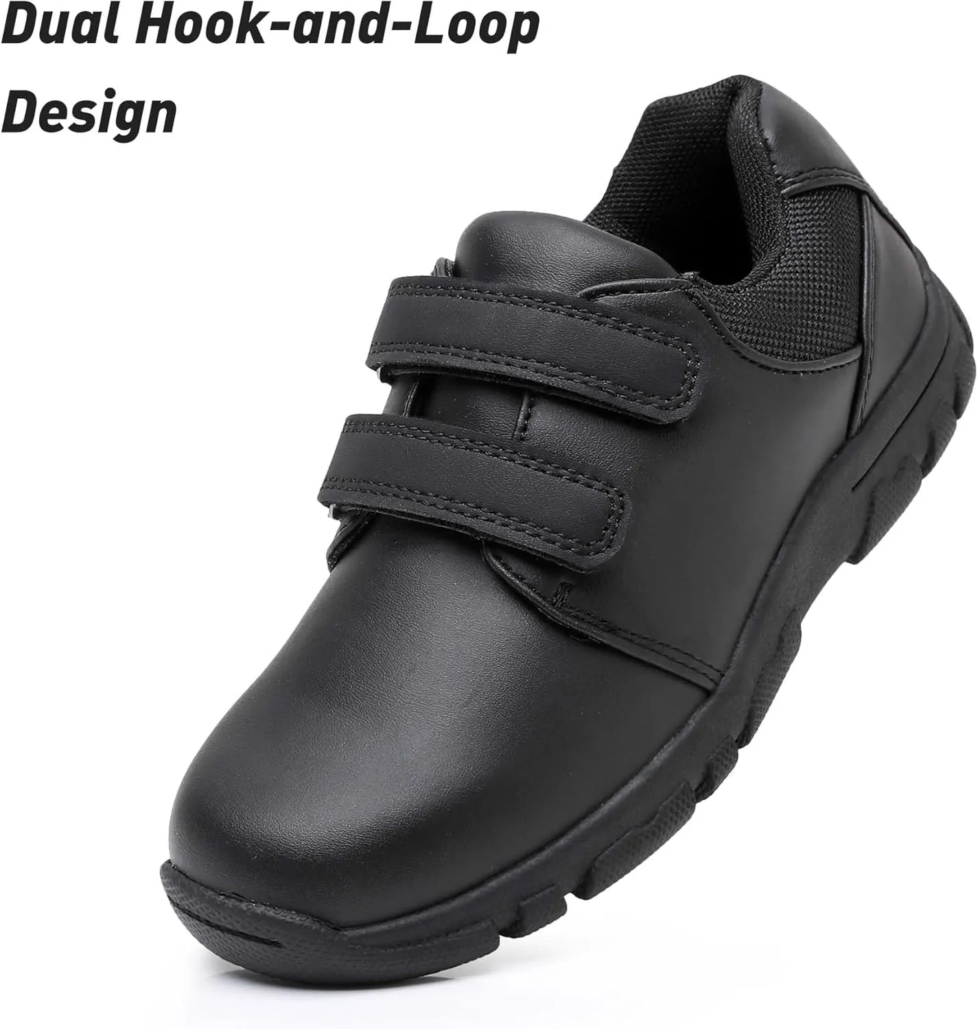 Ahannie Boys School Shoes Kids Oxford Uniform Black Dress Shoes