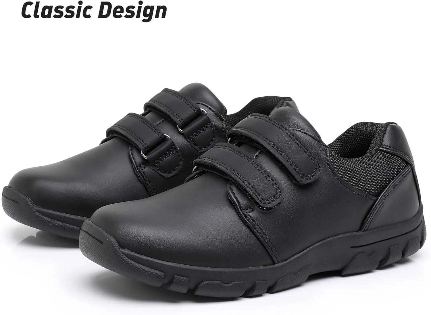Ahannie Boys School Shoes Kids Oxford Uniform Black Dress Shoes