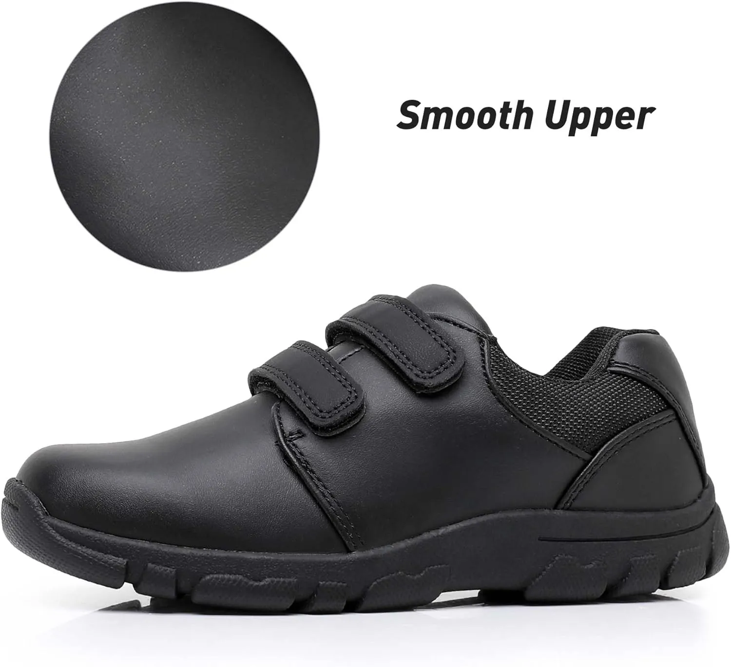 Ahannie Boys School Shoes Kids Oxford Uniform Black Dress Shoes