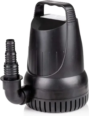 Alpine Corporation Submersible 3100 GPH Fountain Hurricane Pump for Large Fountains and Birdbaths Outdoor Décor Accessory
