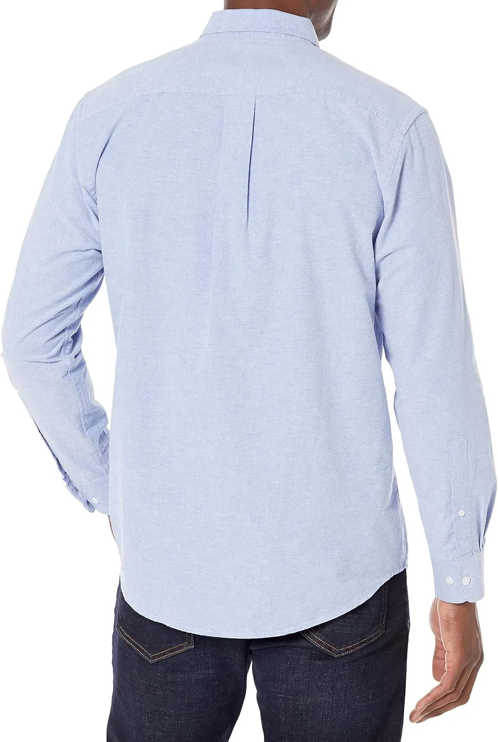 Amazon Essentials Men's Long Sleeve Shirts Casual - Regular-Fit Pocket Oxford