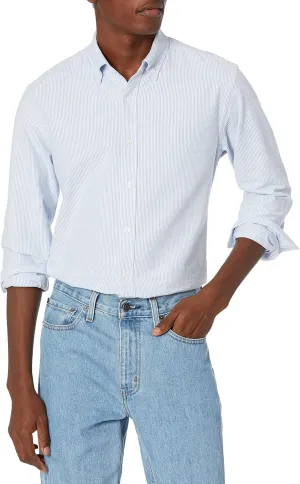 Amazon Essentials Men's Regular-Fit Long Sleeve Oxford Shirt