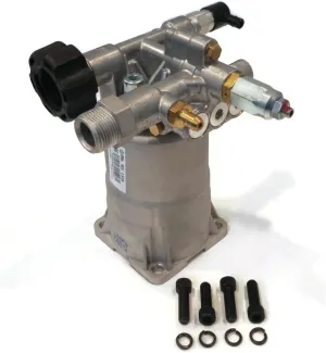 Annovi Reverberi RQV25G26D-EZ ¾” Hollow Shaft Replacement Pump. 2600 PSI, 2.5 GPM, 166 Bar, 3400 RPM, Easy Start Valve, Thermal Relief Valve, Detergent Outlet, Aluminum Unloader, Triplex Plunger Pump