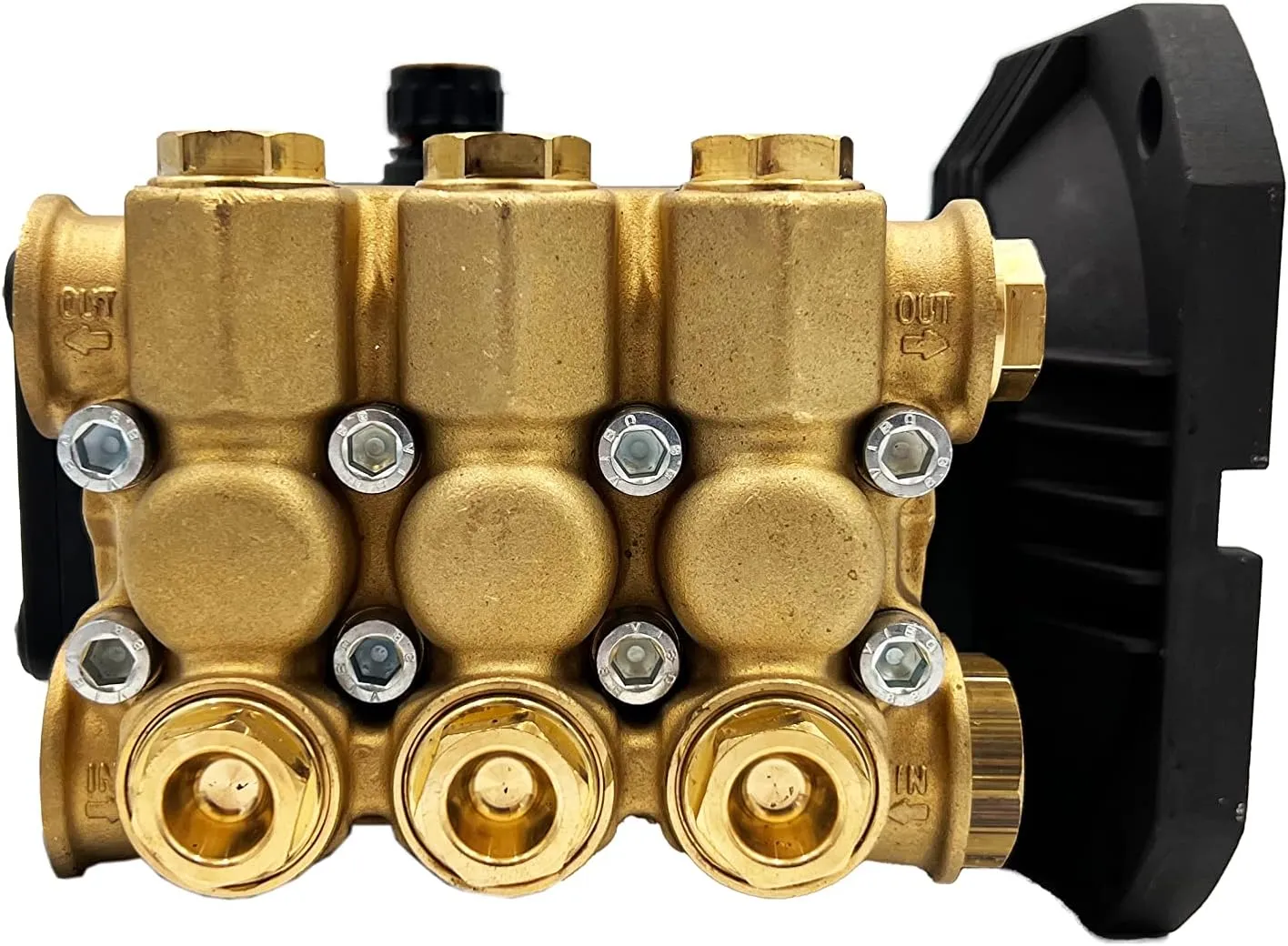 AR Annovi Reverberi Annovi Reverberi RCV3G25E-F8 Triplex Plunger Pump, Black