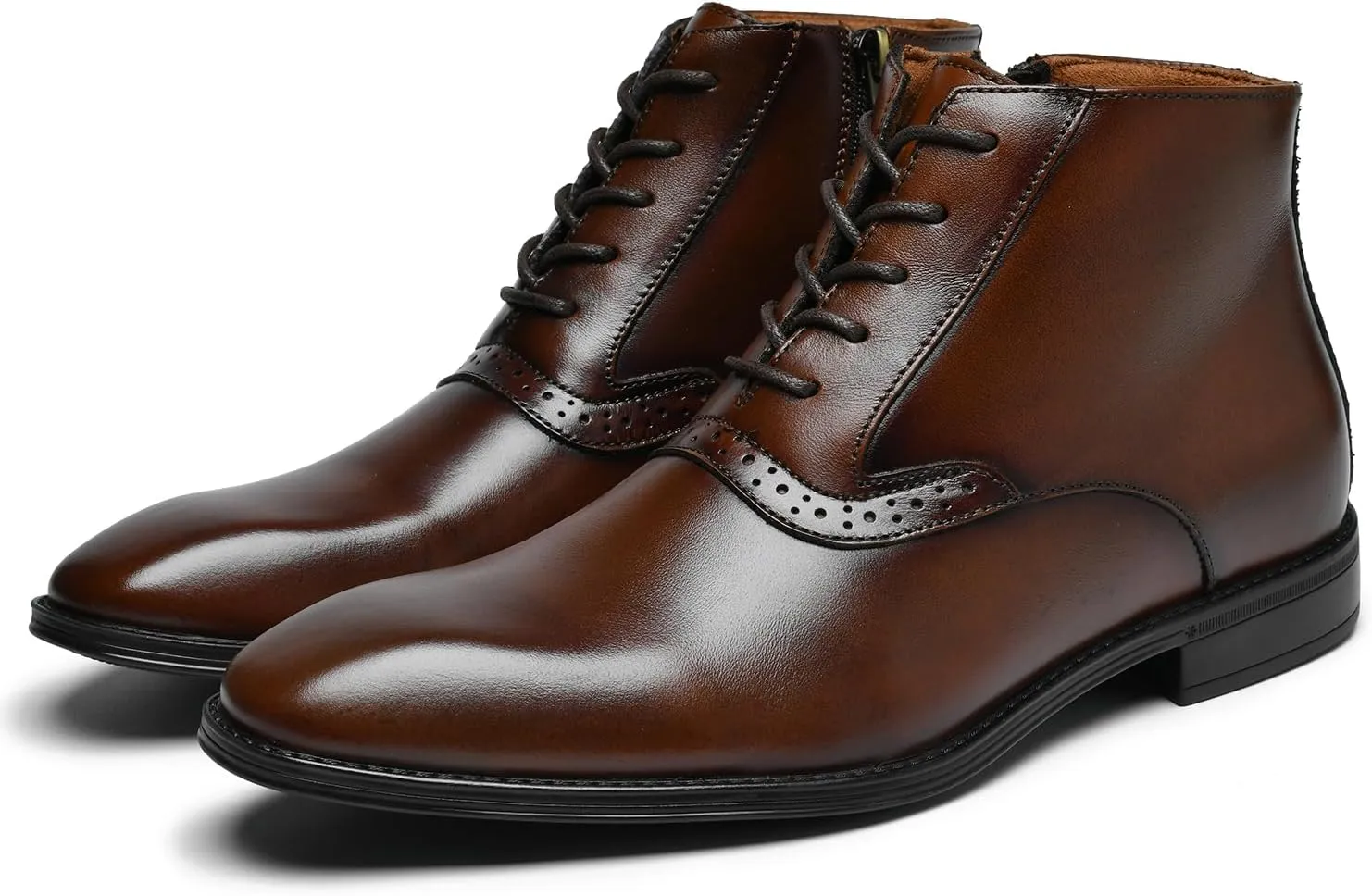 Arkbird Men's Brown Oxford Dress Boots