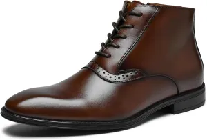 Arkbird Men's Brown Oxford Dress Boots
