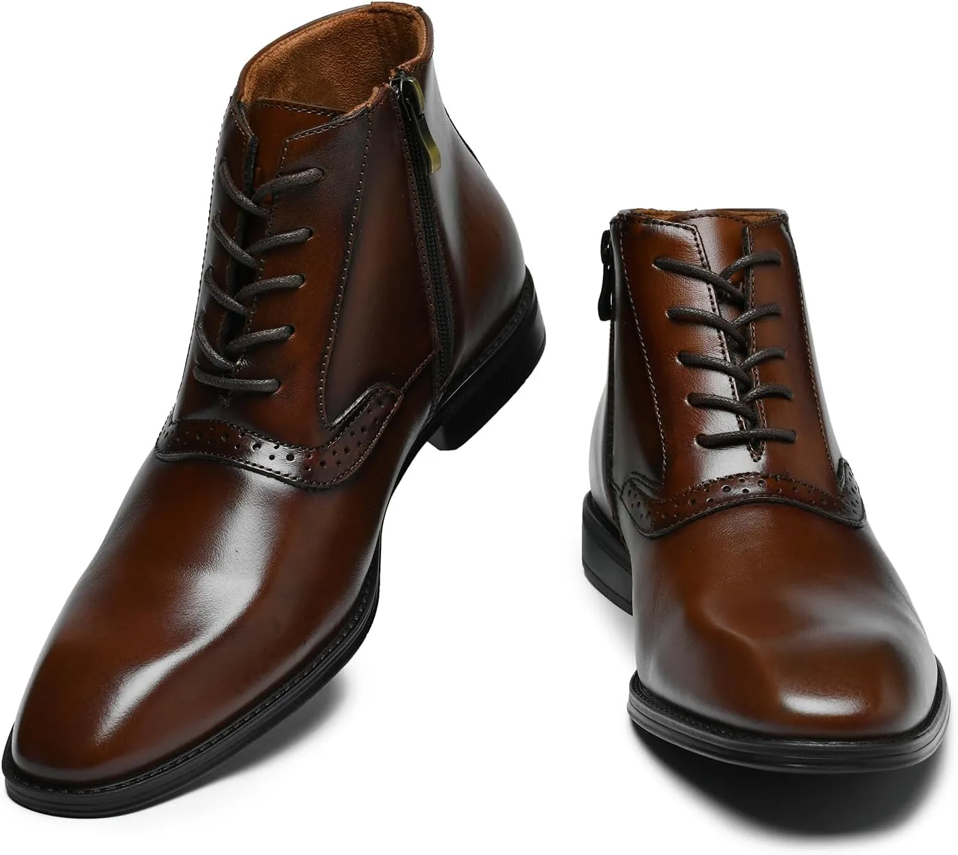 Arkbird Men's Brown Oxford Dress Boots