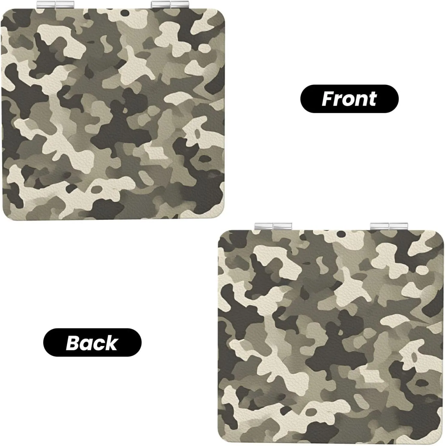 Army Digital Camouflage Portable Pocket Cosmetic Mirror-Compact and Light, It is A Necessary Thing to Go Out for Beauty and Makeup