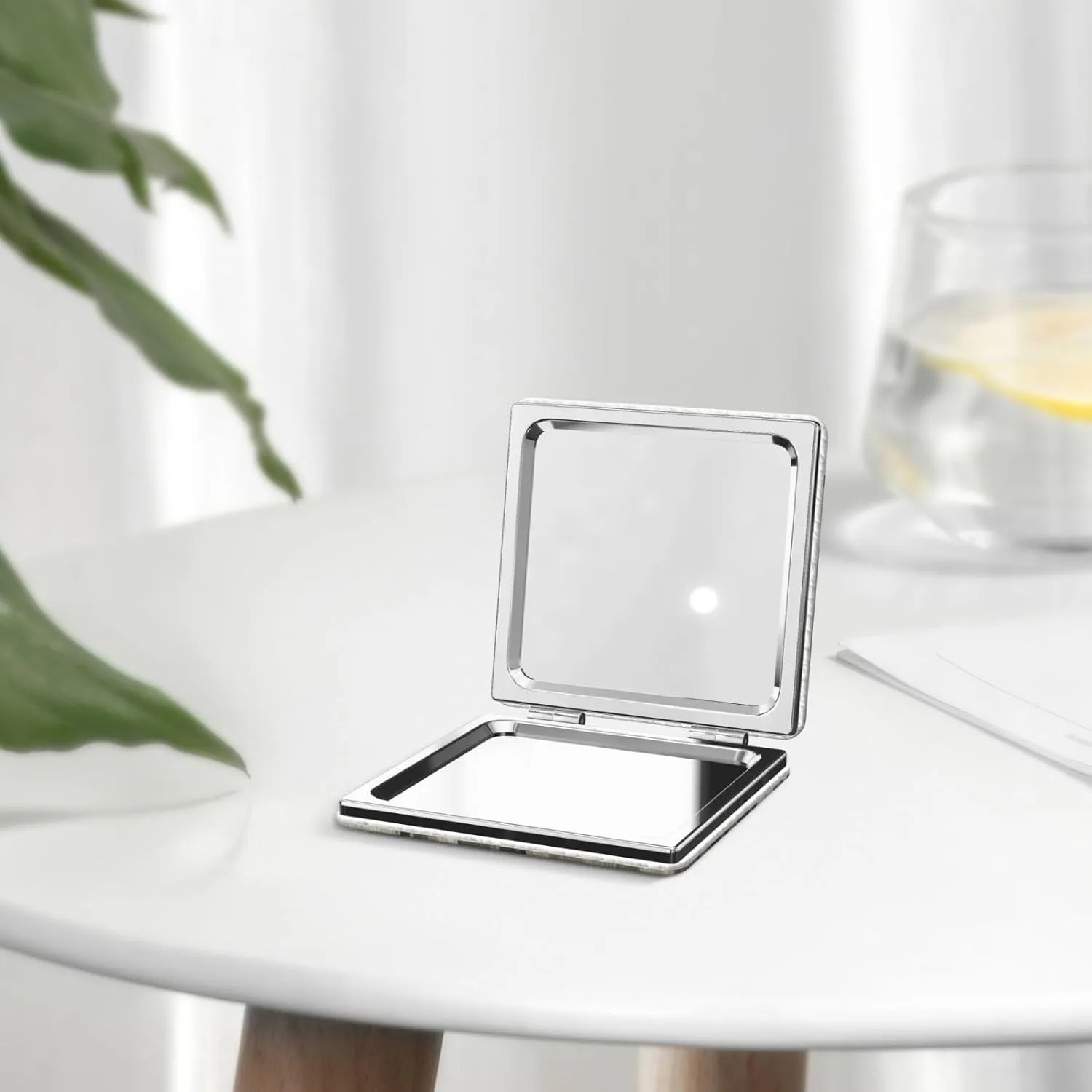 Army Digital Camouflage Portable Pocket Cosmetic Mirror-Compact and Light, It is A Necessary Thing to Go Out for Beauty and Makeup