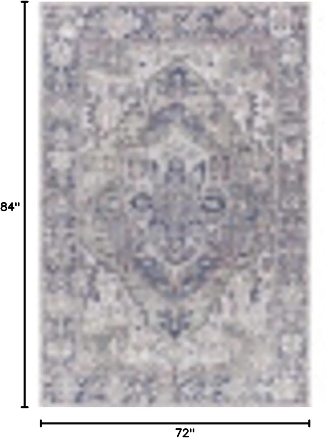 Artistic Weavers Reeta Vintage Medallion Area Rug,5' x 7'6",Charcoal