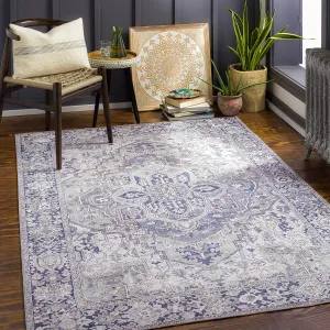 Artistic Weavers Reeta Vintage Medallion Area Rug,5' x 7'6",Charcoal