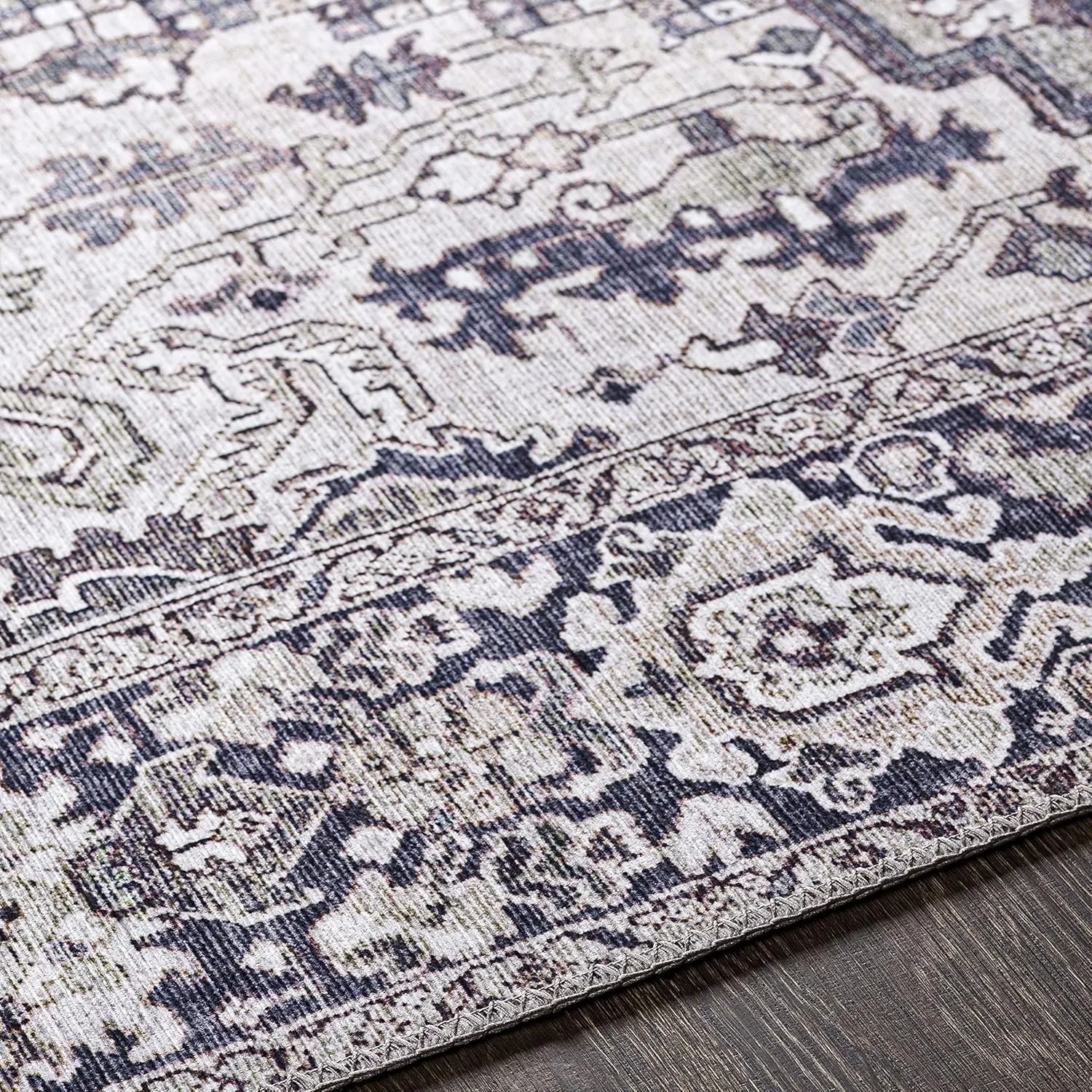 Artistic Weavers Reeta Vintage Medallion Area Rug,5' x 7'6",Charcoal