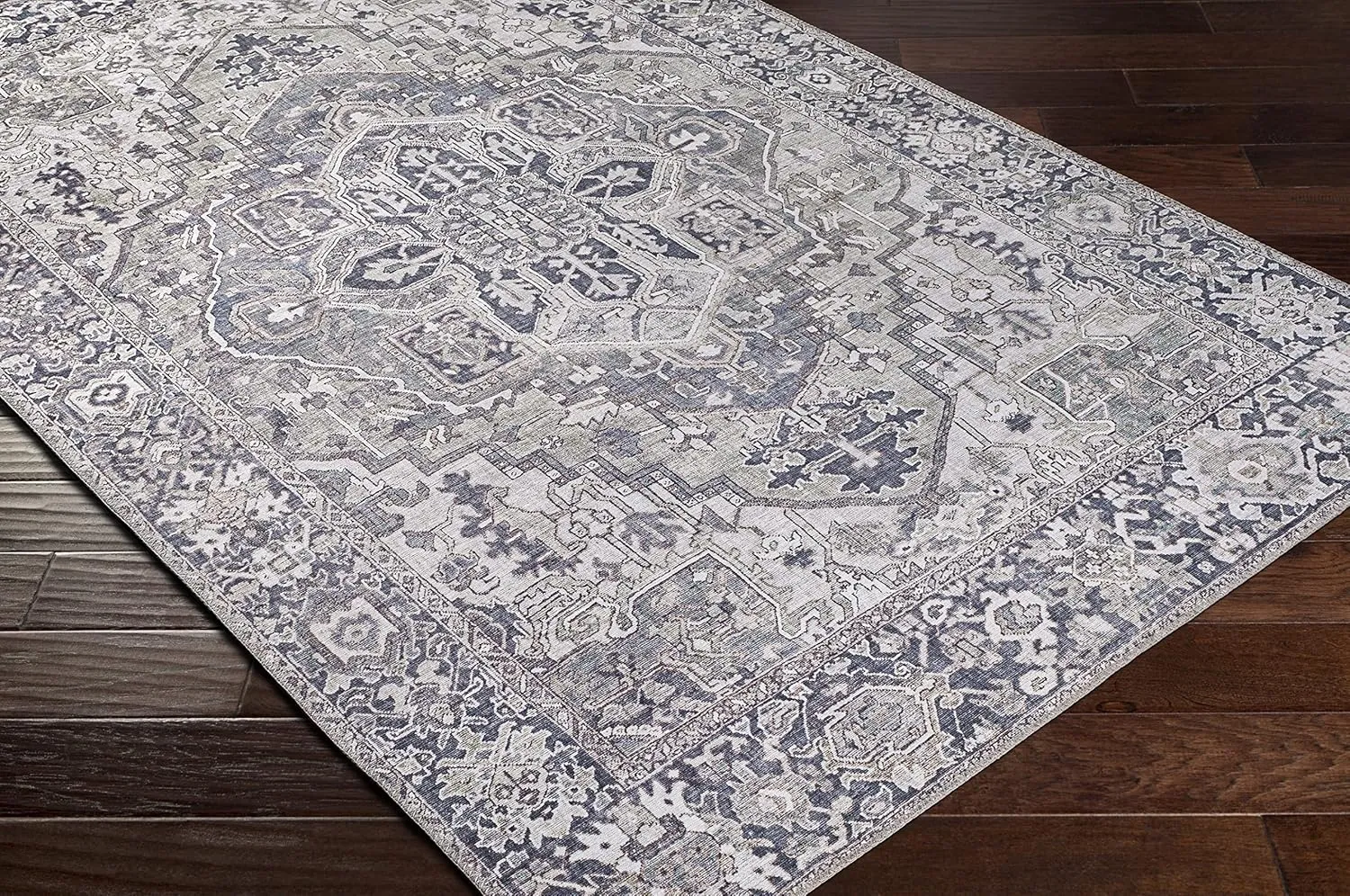 Artistic Weavers Reeta Vintage Medallion Area Rug,5' x 7'6",Charcoal