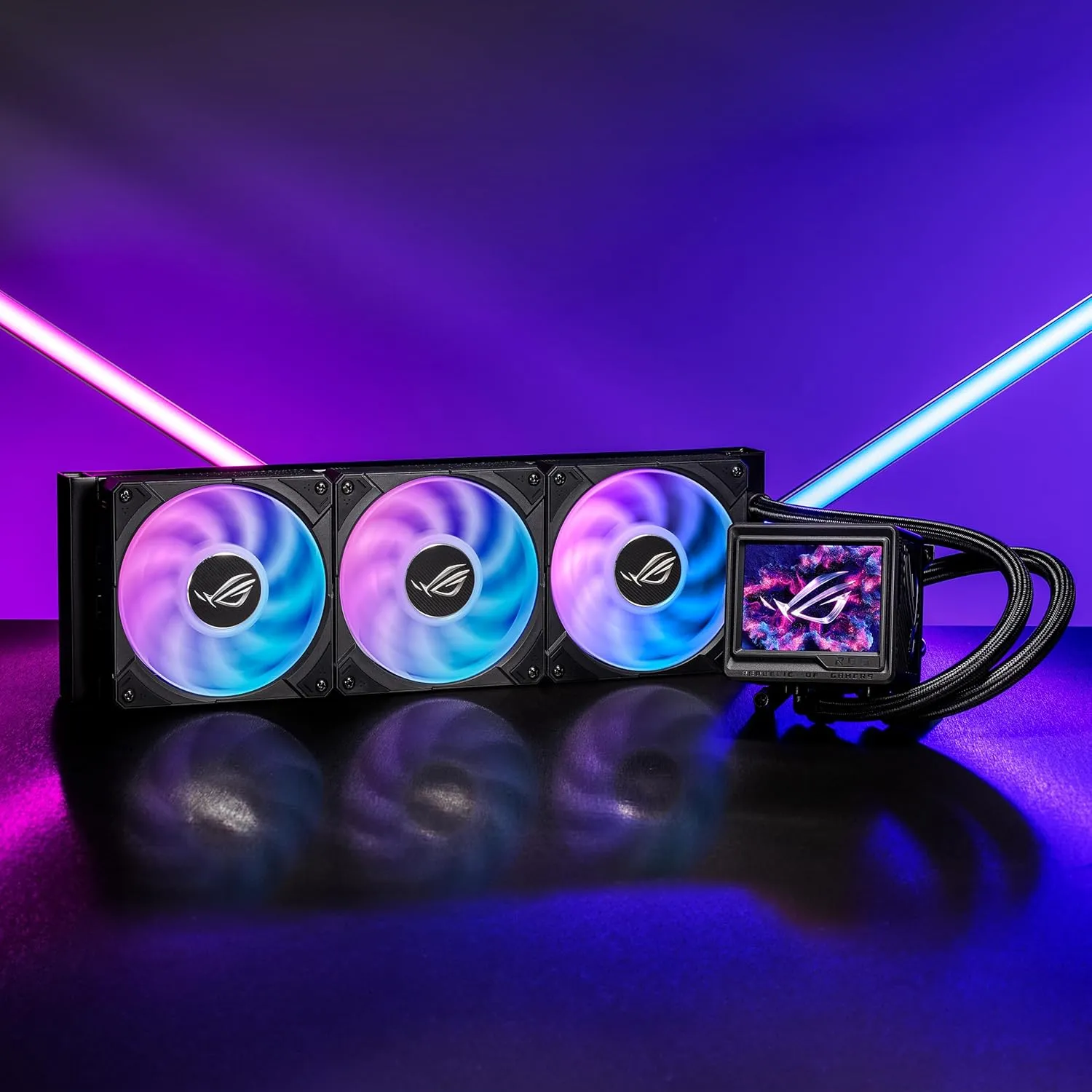 ASUS ROG RYUYJIN III 360 ARGB Extreme All-in-one AIO CPU Liquid Cooler, AMD Ryzen 9000 & Intel Core Ultra Ready, Asetek Gen8 V2 Pump; high Airflow & Static Pressure Magnetic Fans