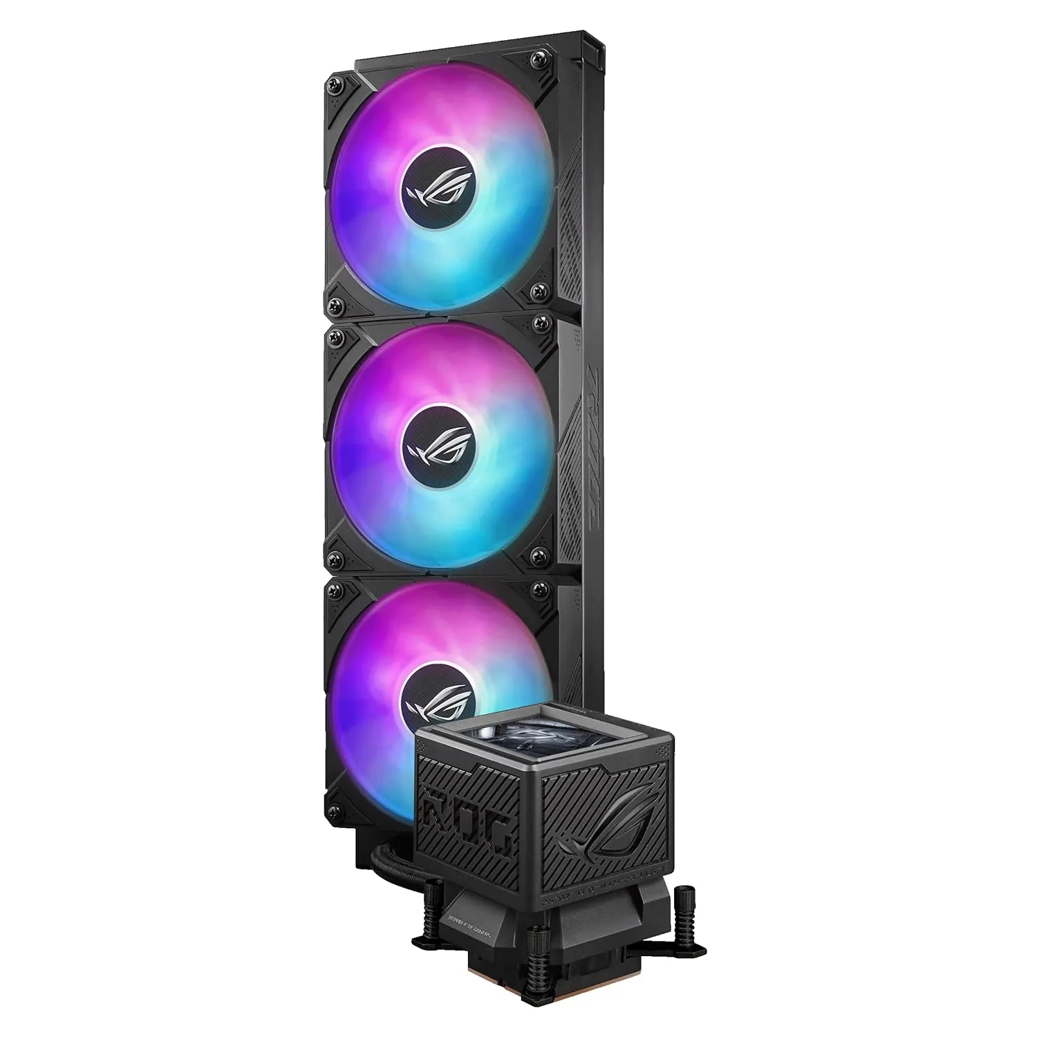 ASUS ROG RYUYJIN III 360 ARGB Extreme All-in-one AIO CPU Liquid Cooler, AMD Ryzen 9000 & Intel Core Ultra Ready, Asetek Gen8 V2 Pump; high Airflow & Static Pressure Magnetic Fans