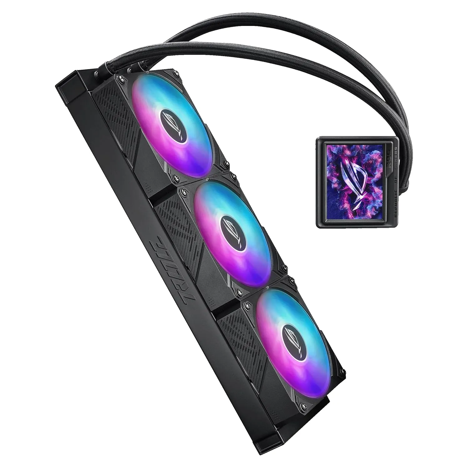 ASUS ROG RYUYJIN III 360 ARGB Extreme All-in-one AIO CPU Liquid Cooler, AMD Ryzen 9000 & Intel Core Ultra Ready, Asetek Gen8 V2 Pump; high Airflow & Static Pressure Magnetic Fans