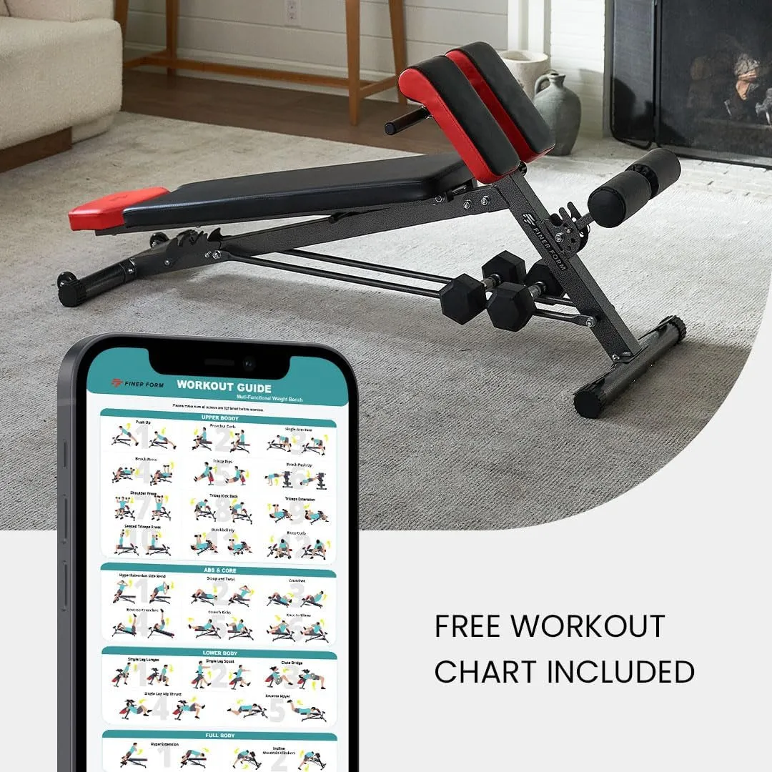 Back Plug-and-play Form Weight Perfect Roman Chair Bench Finer Gym Your Bench Sit-Ups! Multi-Functional Home Press, with and the Autumn sale – Exercises, Adjustable for Transform Hyperextensions,