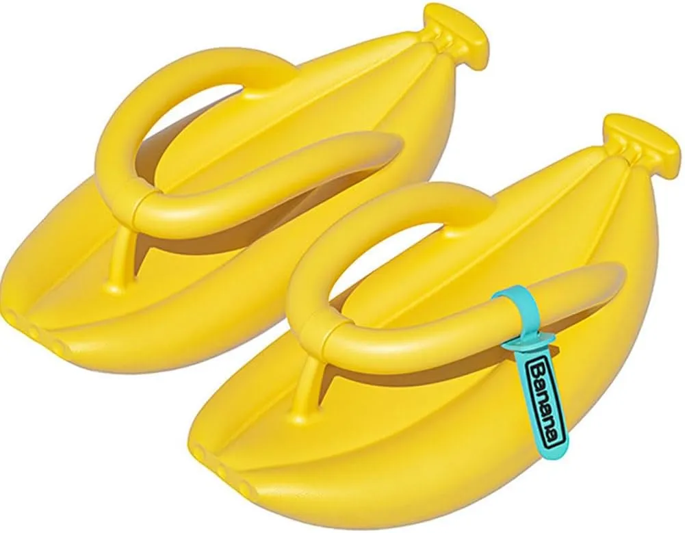 Banana Slippers Banana Sandals Slides Slippers Non-slip Shower Shoes EVA Unisex Flip
