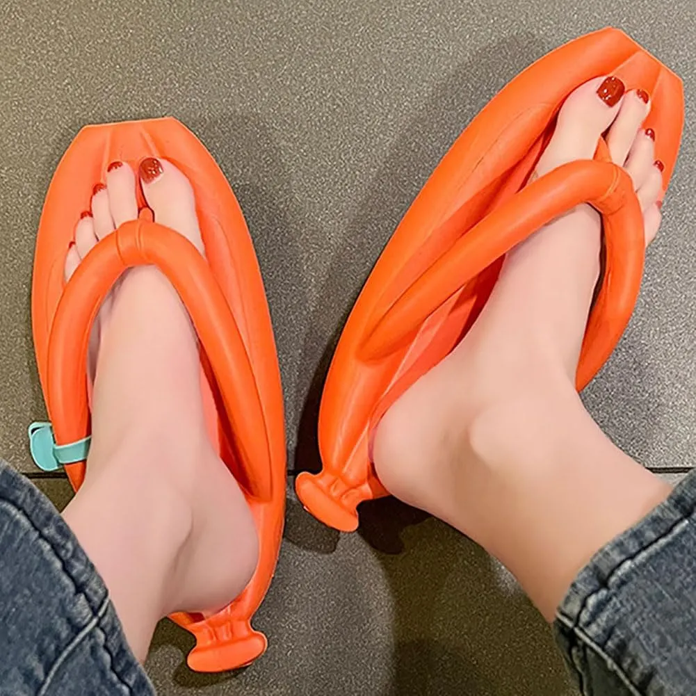 Banana Slippers Banana Sandals Slides Slippers Non-slip Shower Shoes EVA Unisex Flip