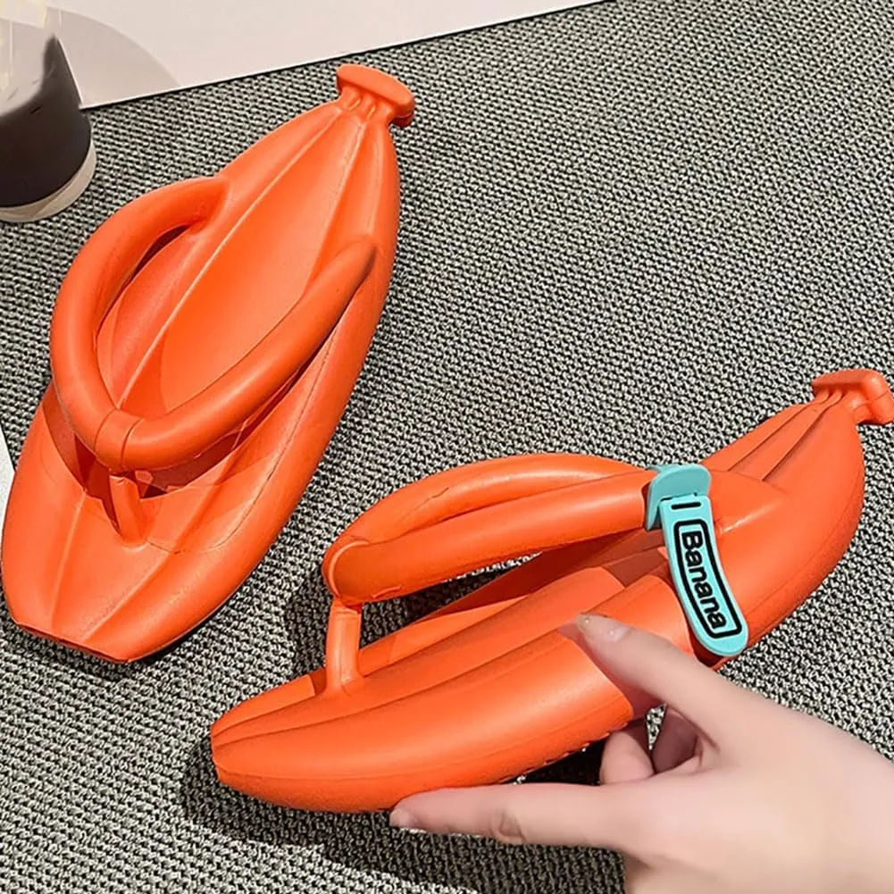 Banana Slippers Banana Sandals Slides Slippers Non-slip Shower Shoes EVA Unisex Flip