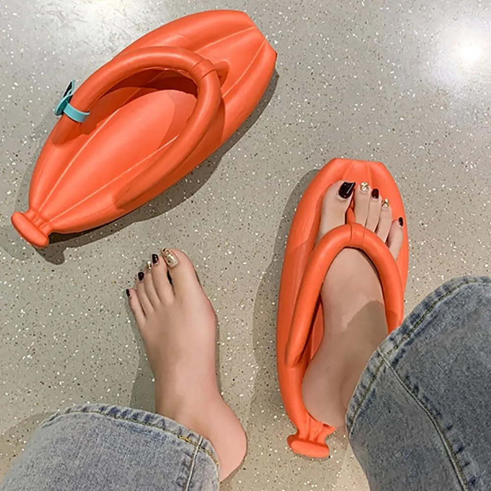 Banana Slippers Banana Sandals Slides Slippers Non-slip Shower Shoes EVA Unisex Flip