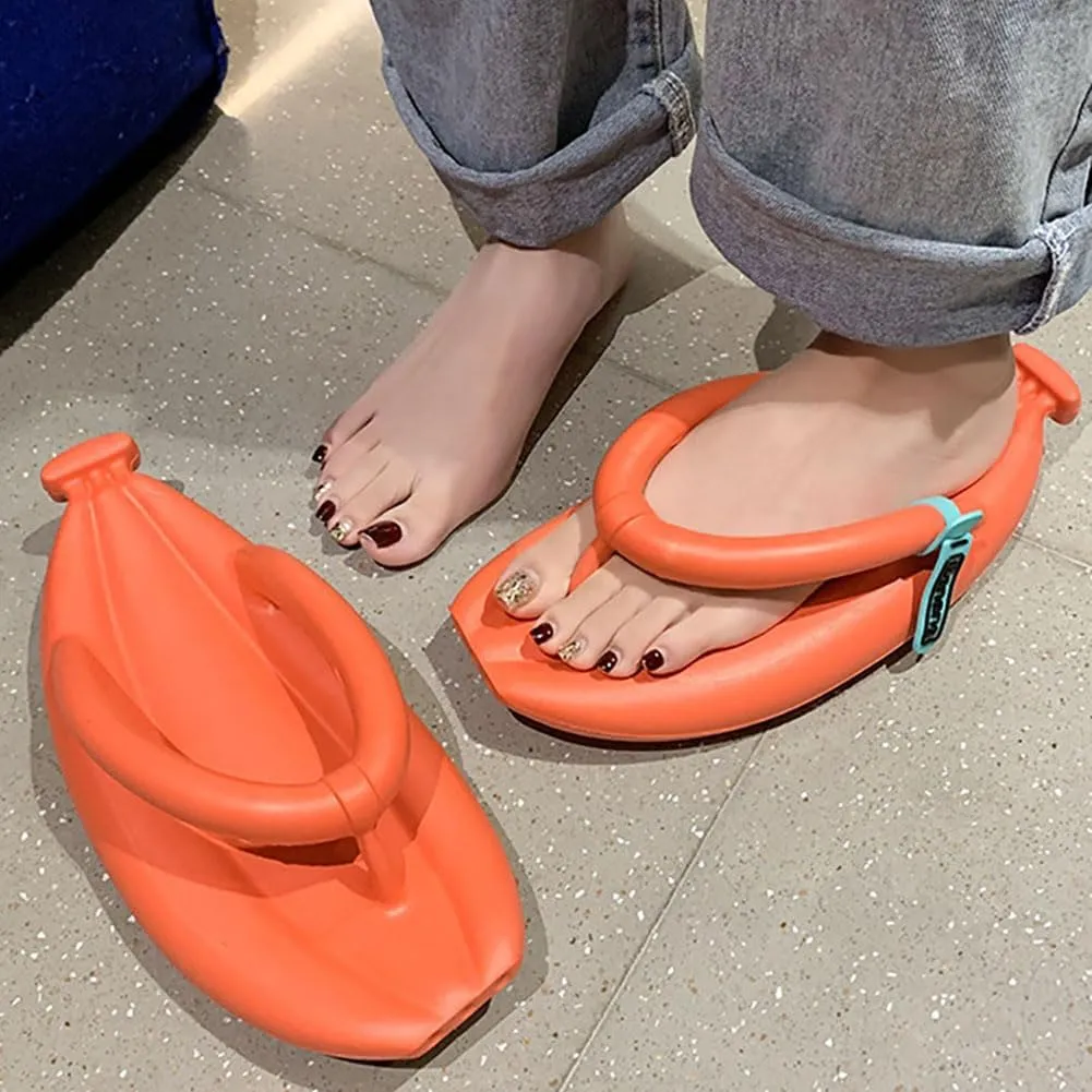 Banana Slippers Banana Sandals Slides Slippers Non-slip Shower Shoes EVA Unisex Flip