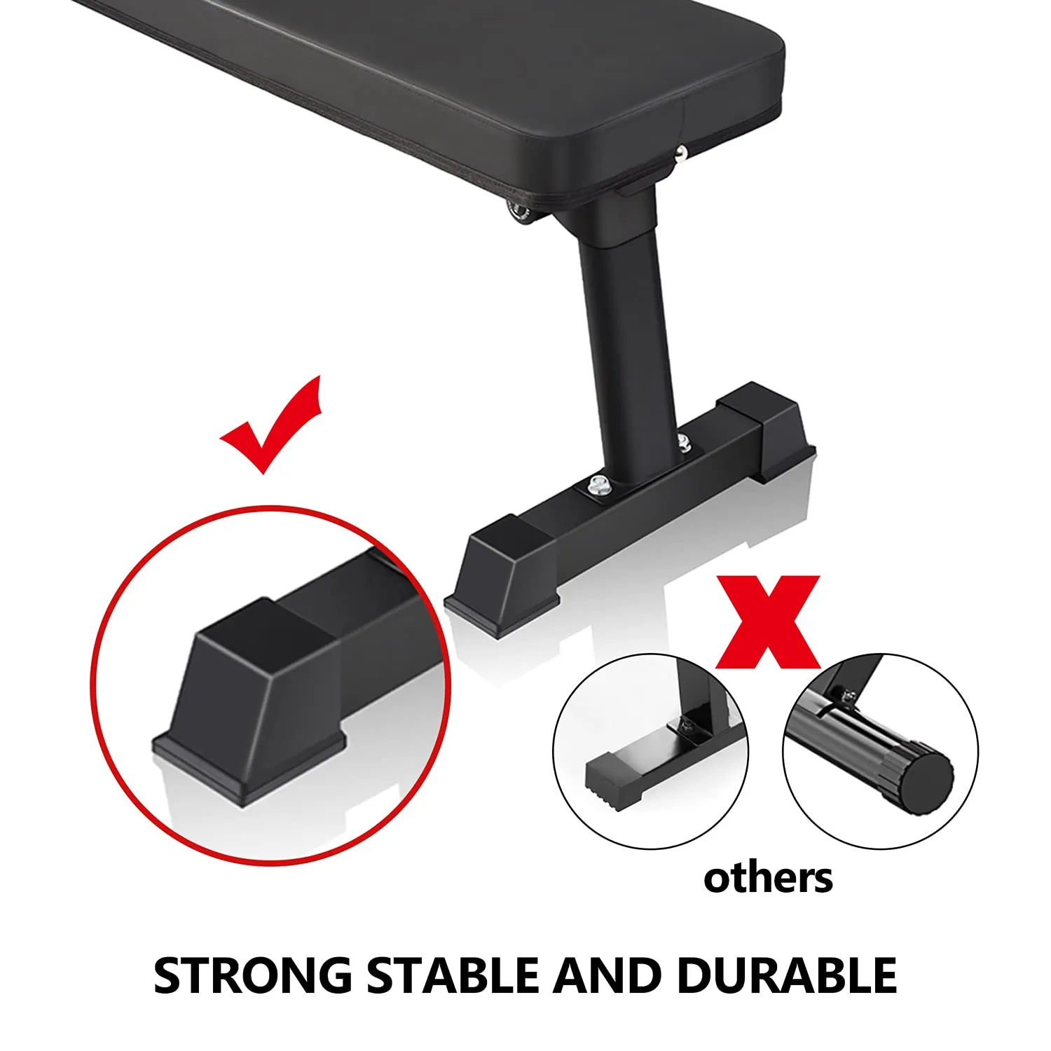 BangTong&Li Flat Weight Bench Utility Foldable Workout