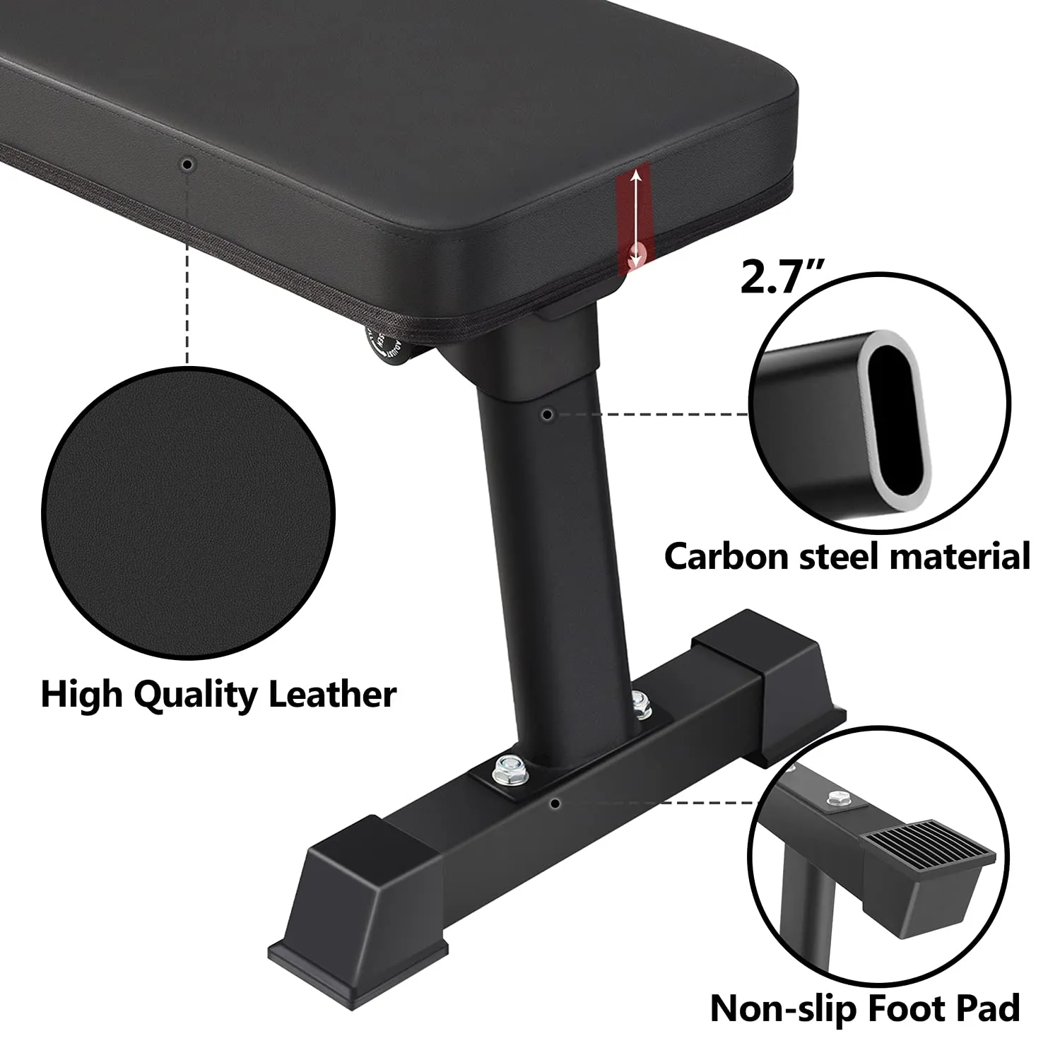 BangTong&Li Flat Weight Bench Utility Foldable Workout