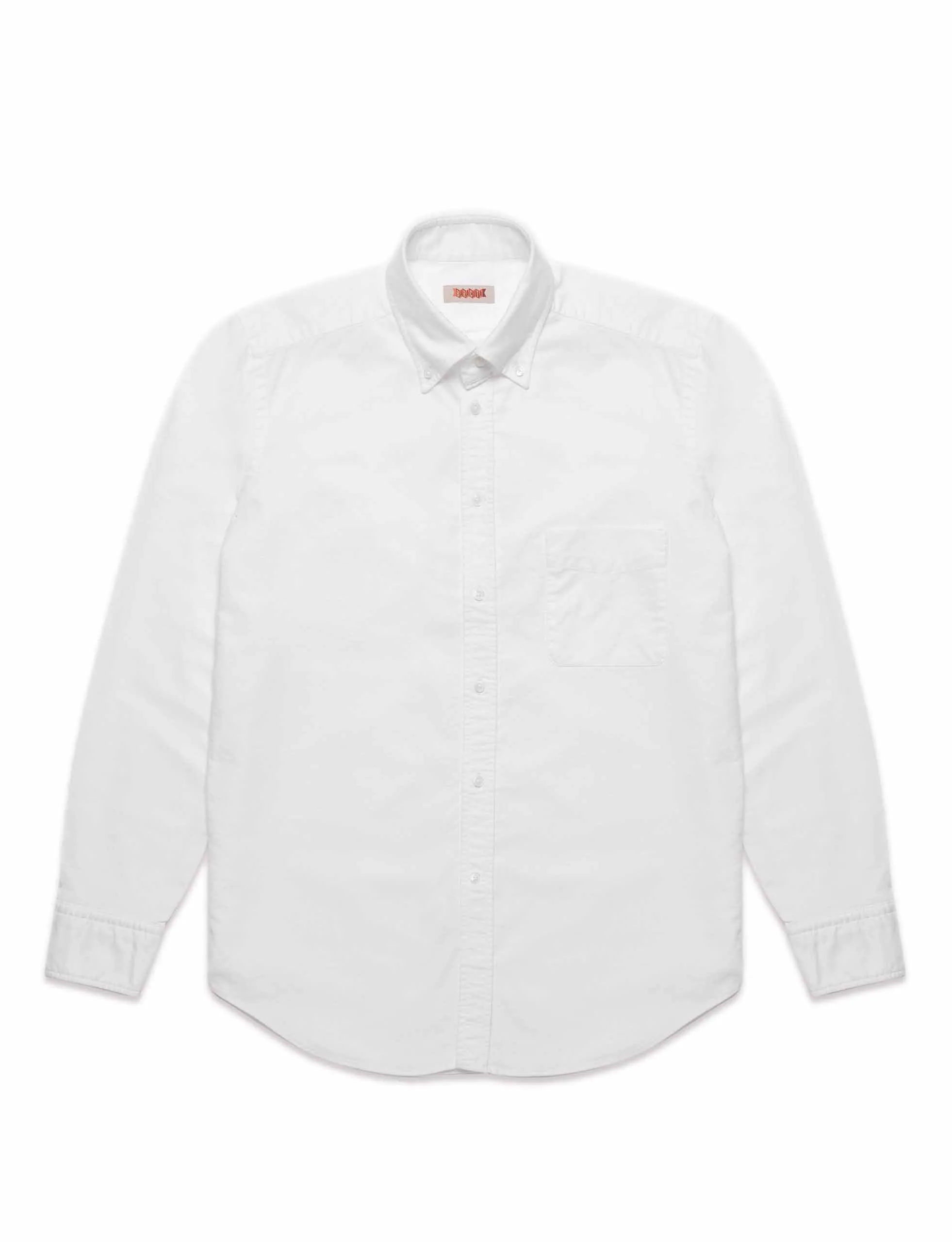 BARACUTA WASHED OXFORD SHIRT WHITE