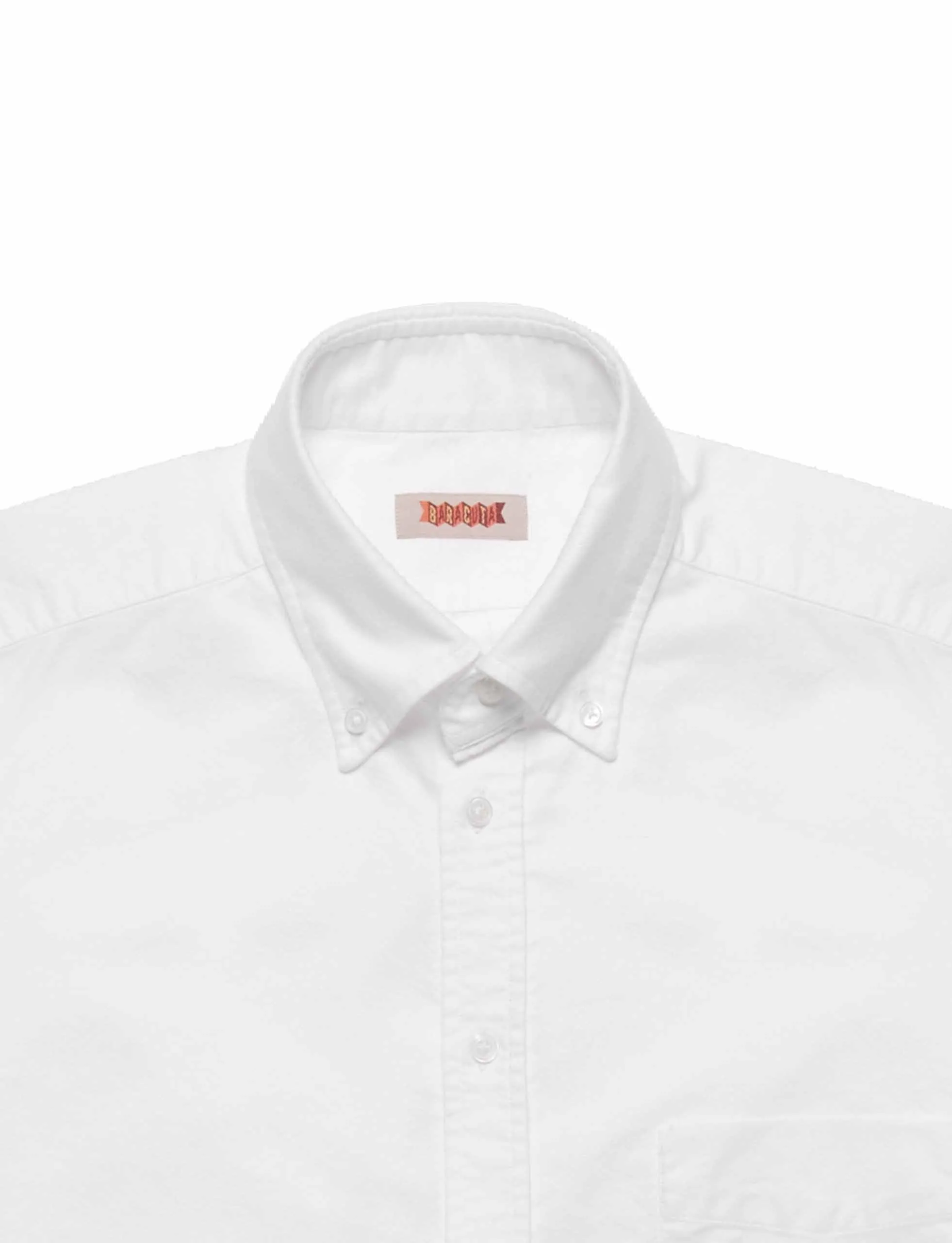 BARACUTA WASHED OXFORD SHIRT WHITE
