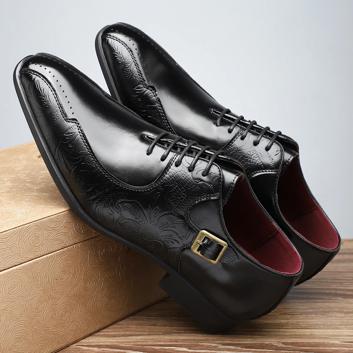 Bellagio Embossed Oxford Shoes